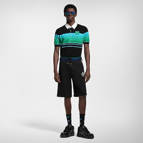 Ready-to-Wear T-Shirts and Polos Iridescent Jacquard Short-Sleeved Polo | Louis Vuitton ® (Product zoom)