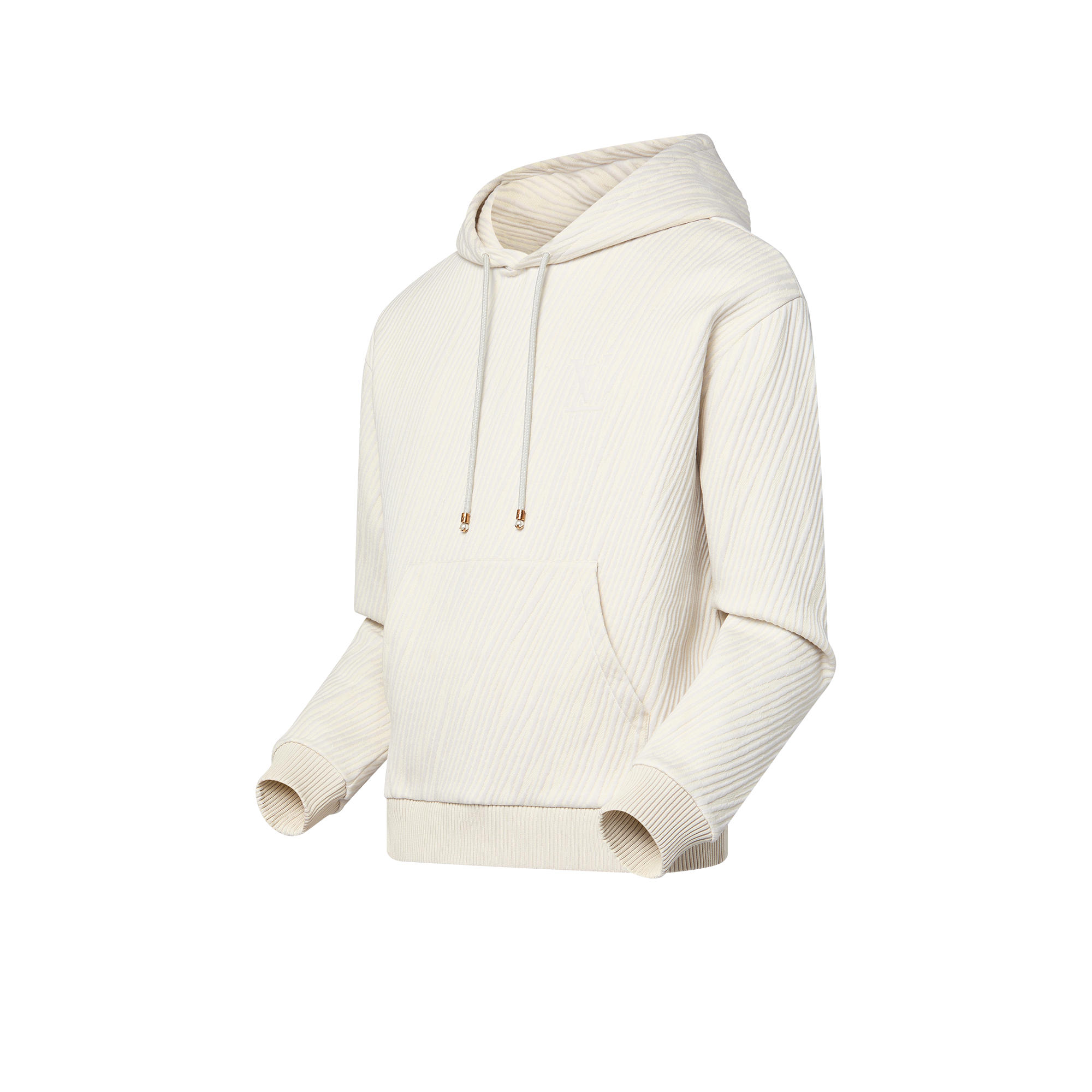 Ready-to-Wear All Ready-to-Wear Jacquard Cotton-Blend Jersey Hoodie | Louis Vuitton ® (Product zoom)