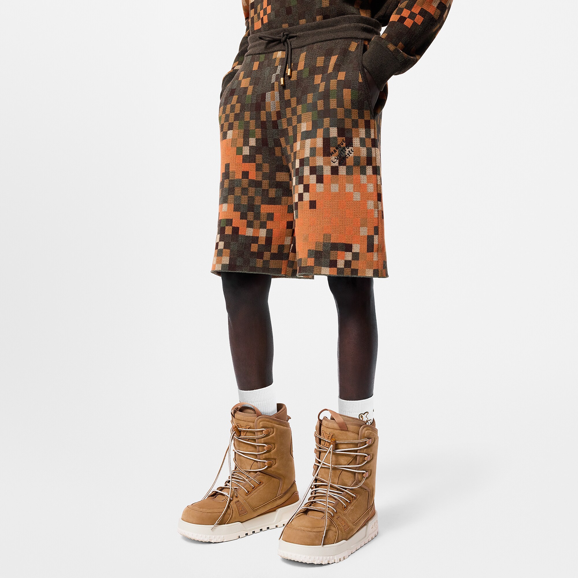Jacquard Cotton Shorts