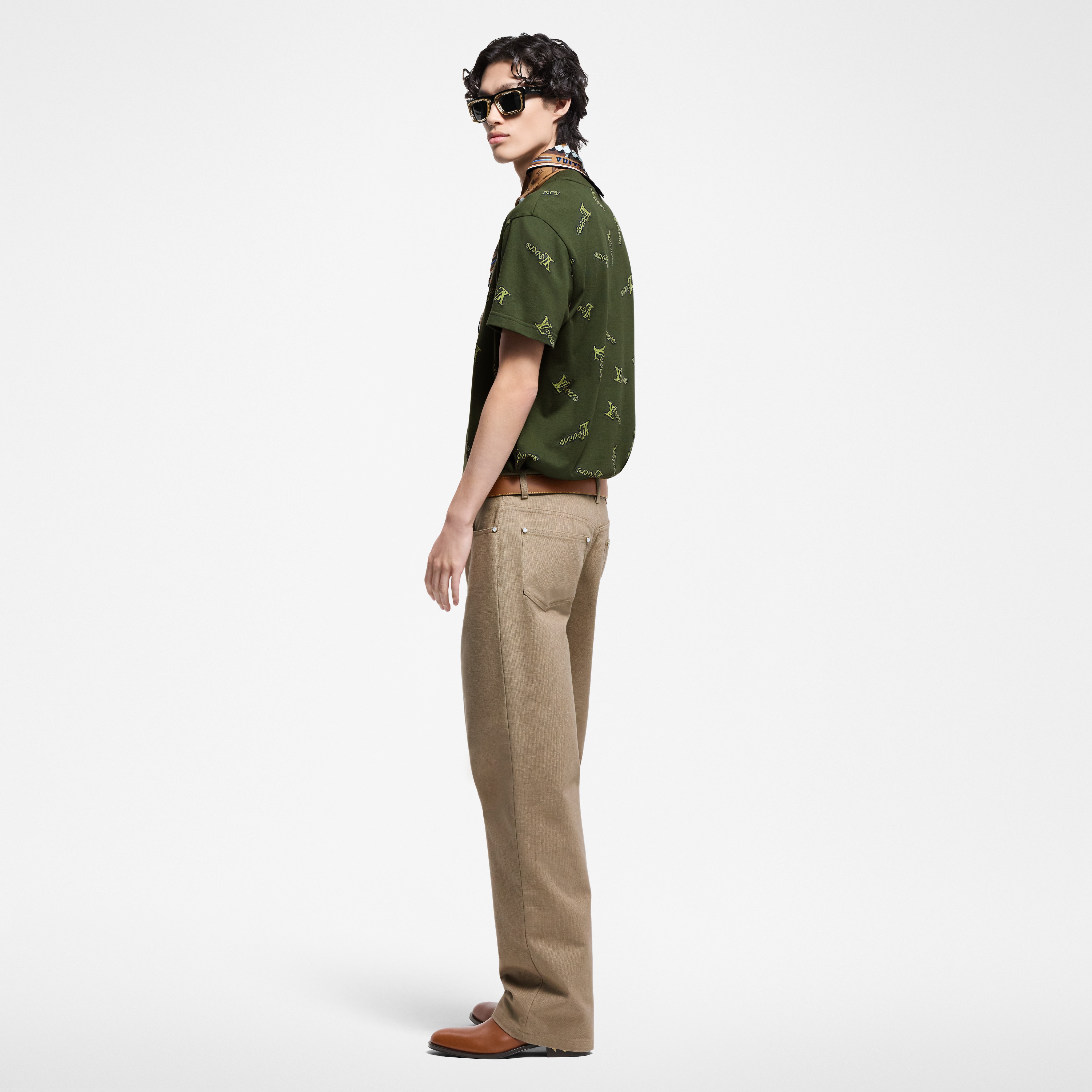  Ready-to-Wear T-Shirts and Polos Jacquard Cotton T-Shirt | Louis Vuitton ® (Product zoom)