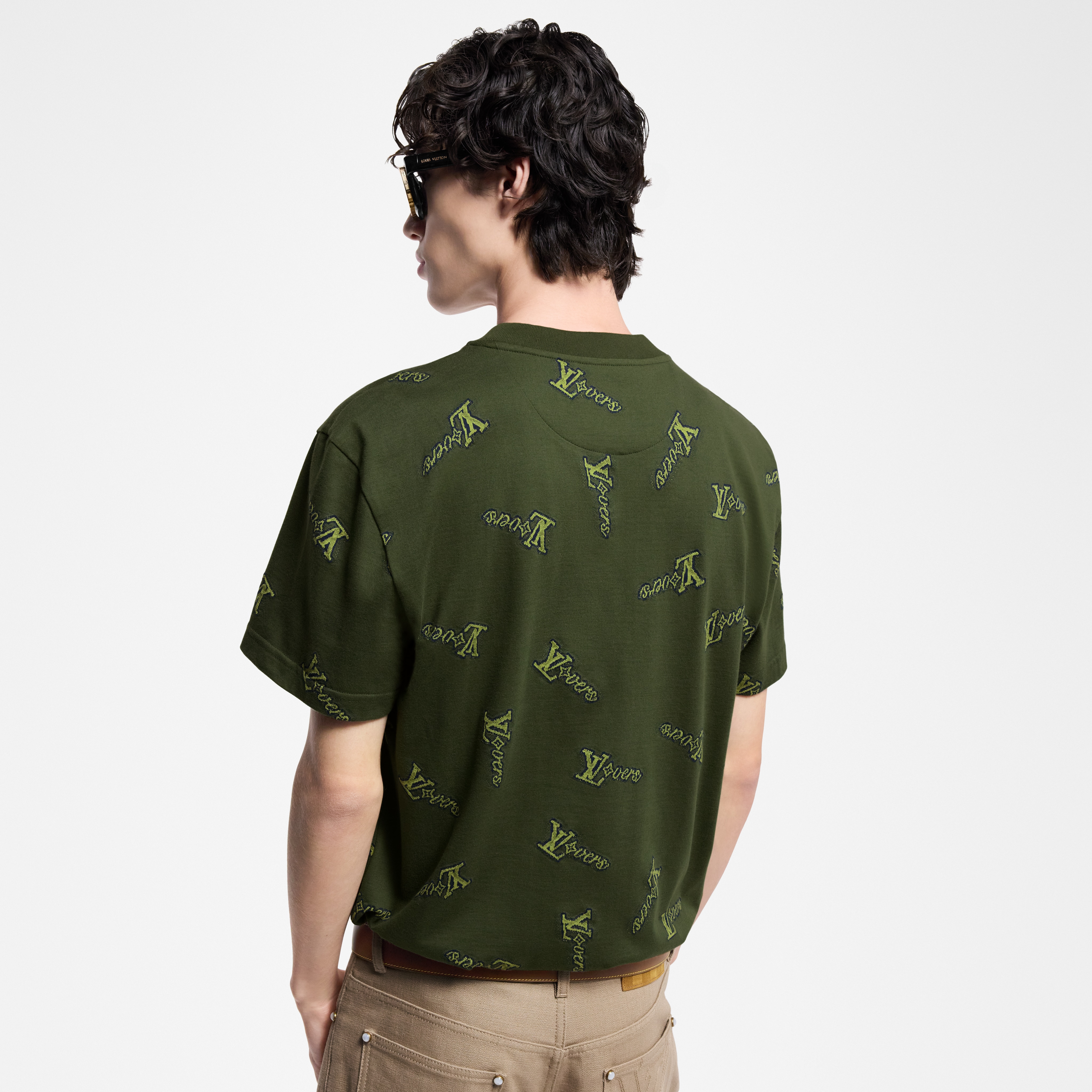  Ready-to-Wear T-Shirts and Polos Jacquard Cotton T-Shirt | Louis Vuitton ® (Product zoom)