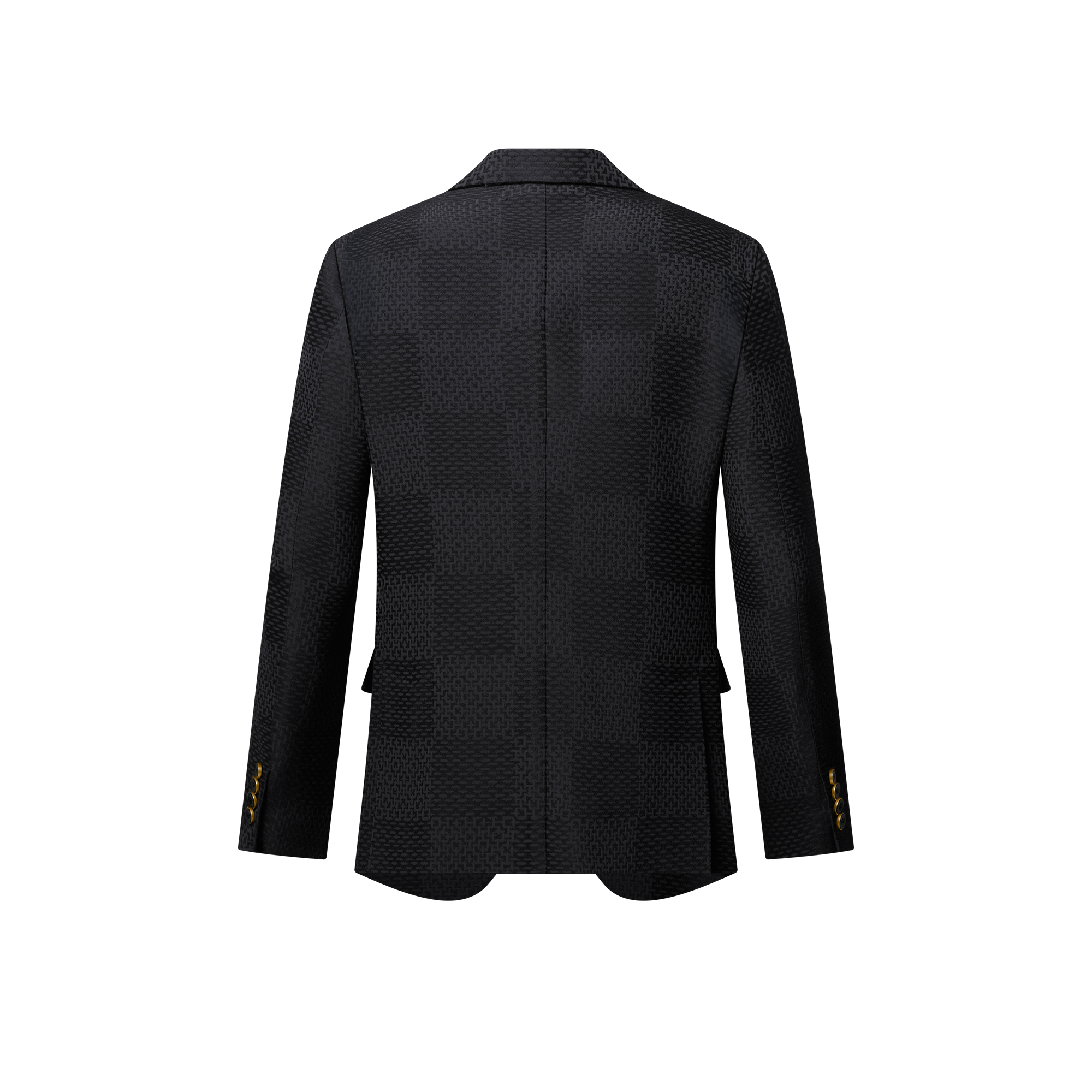  Ready-to-Wear Blazers and Jackets Jacquard Damier Wool-Silk Blend Napolitana Jacket | Louis Vuitton ® (Product zoom)