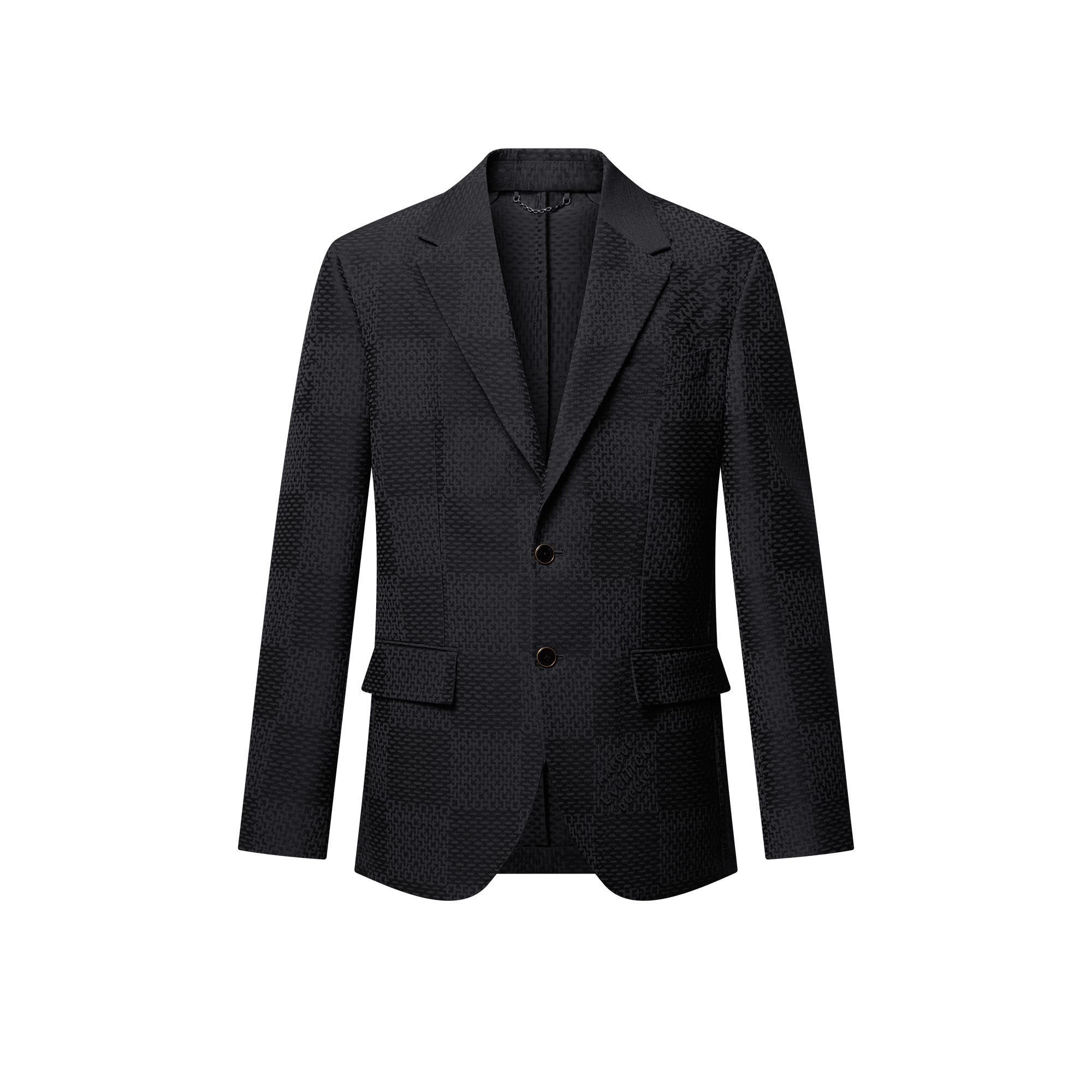  Ready-to-Wear Blazers and Jackets Jacquard Damier Wool-Silk Blend Napolitana Jacket | Louis Vuitton ® (Product zoom)