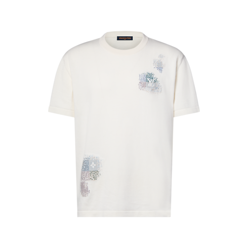 Jacquard Short-Sleeved Crewneck Front View