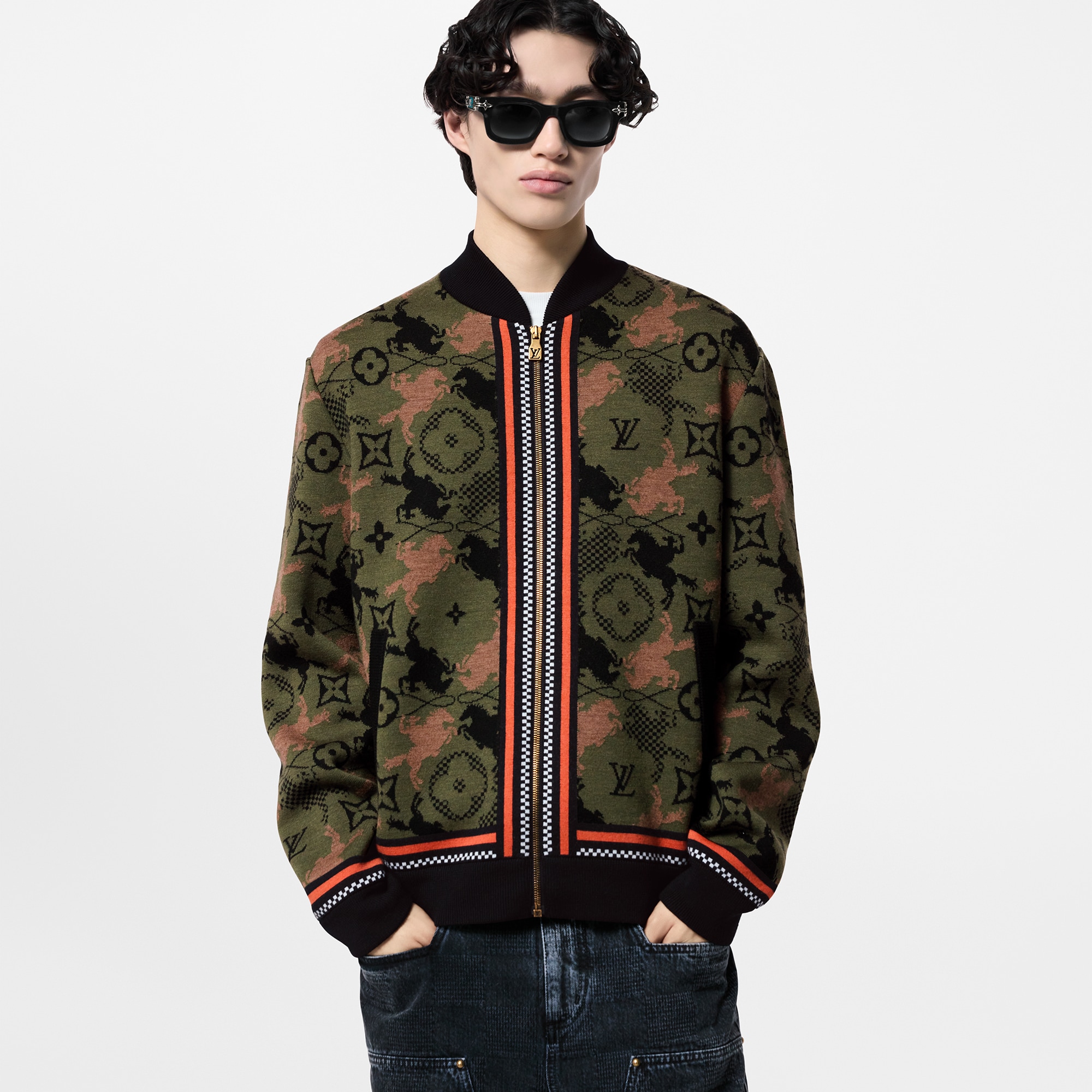 Jacquard Wool Bomber Blouson - Men - Ready-to-Wear | LOUIS VUITTON