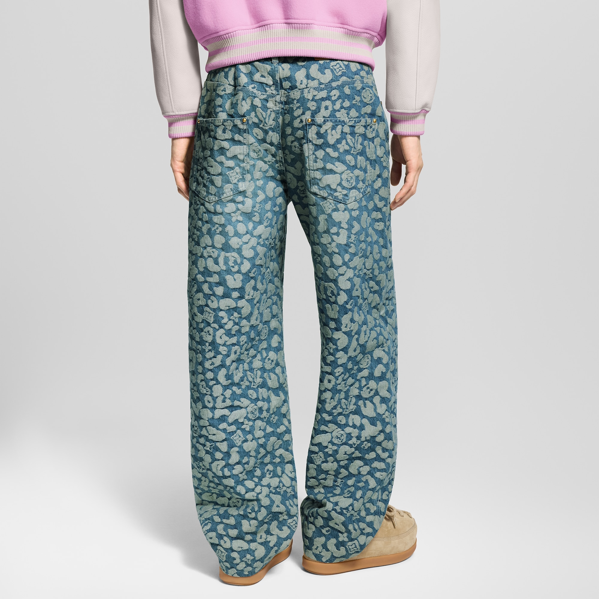 Jacquard Workwear Denim Pants