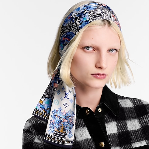 S00 Accessories Silk Squares and Bandeaus Jardin Des Plantes Bandeau | Louis Vuitton ® (Product zoom)