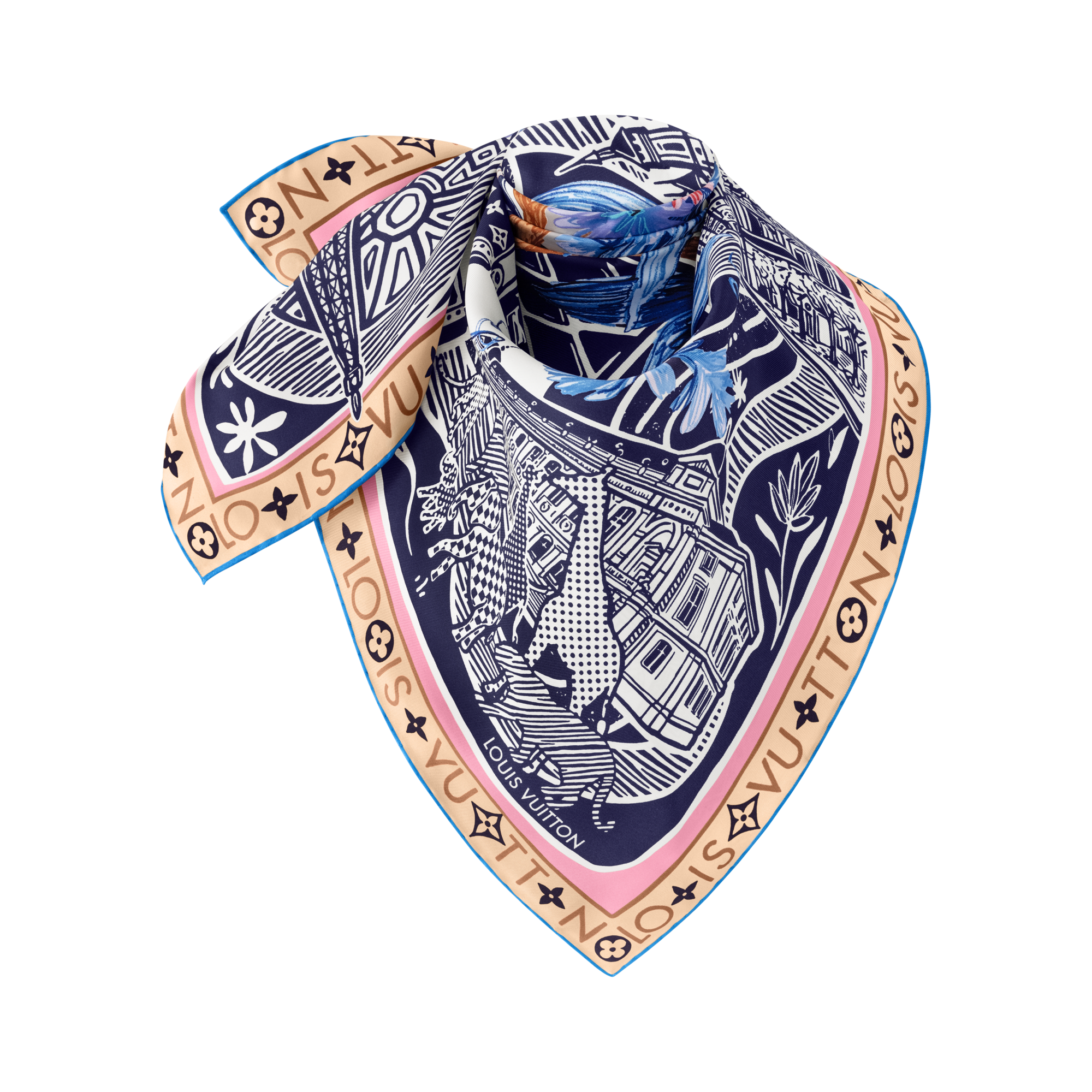 S00 Accessories Silk Squares and Bandeaus  Jardin Des Plantes Square 90 | Louis Vuitton ® (Product zoom)