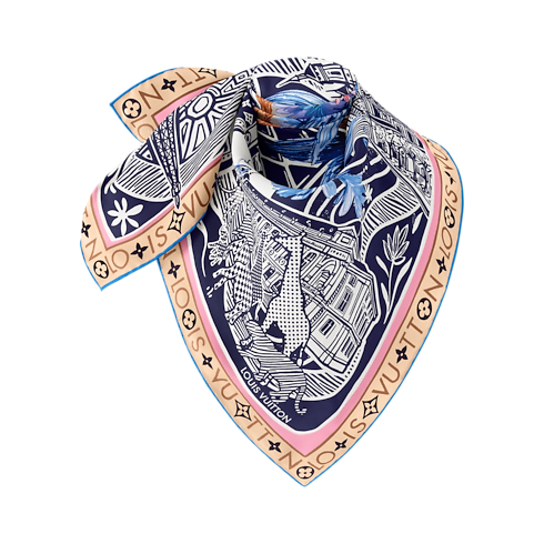 S00 Accessories Silk Squares and Bandeaus Jardin Des Plantes Square 90 | Louis Vuitton ® (Product zoom)