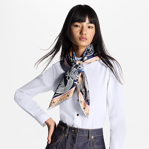 S00 Accessories Silk Squares and Bandeaus Jardin Des Plantes Square 90 | Louis Vuitton ® (Product zoom)