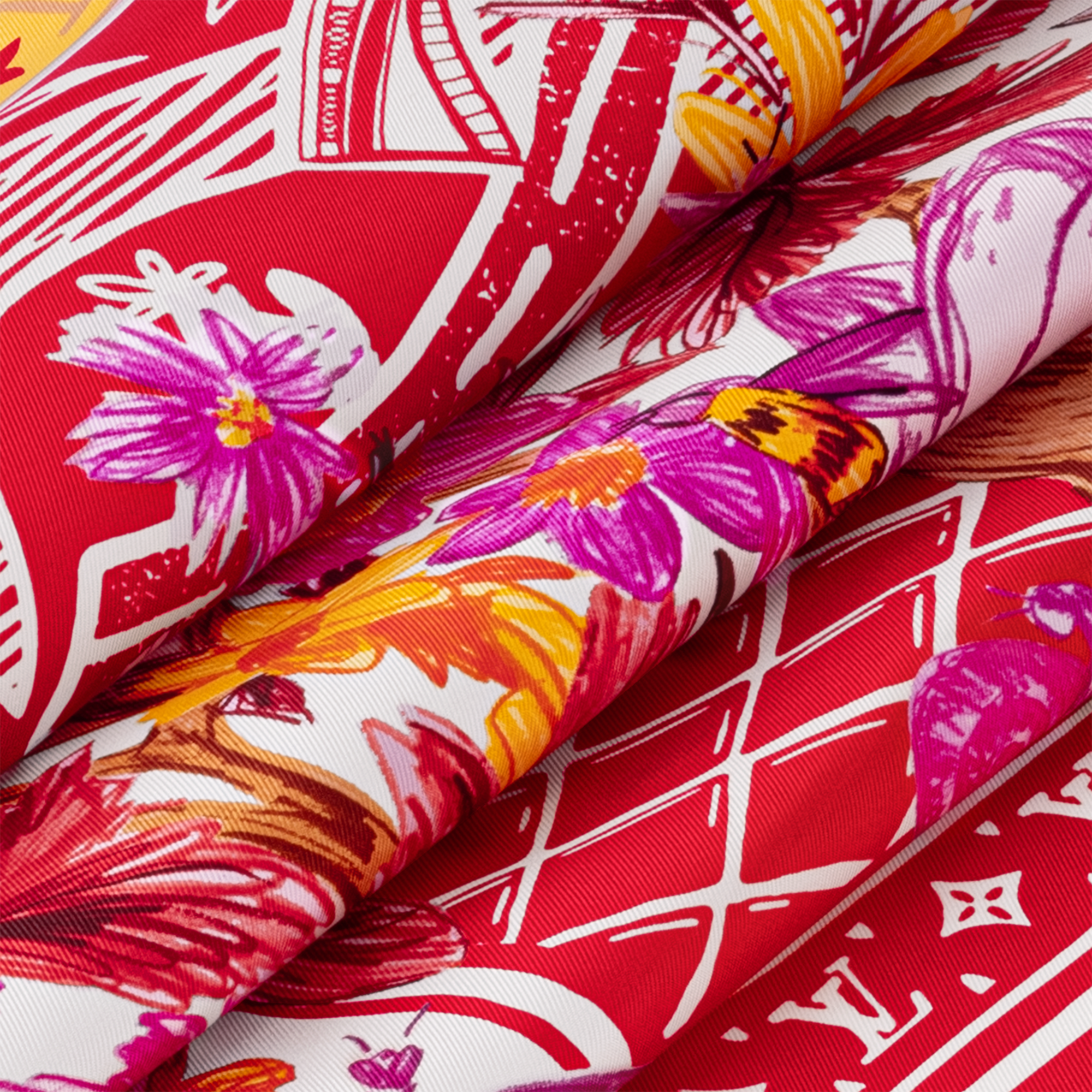 S00 Accessories Silk Squares and Bandeaus  Jardin Des Plantes Square 90 | Louis Vuitton ® (Product zoom)
