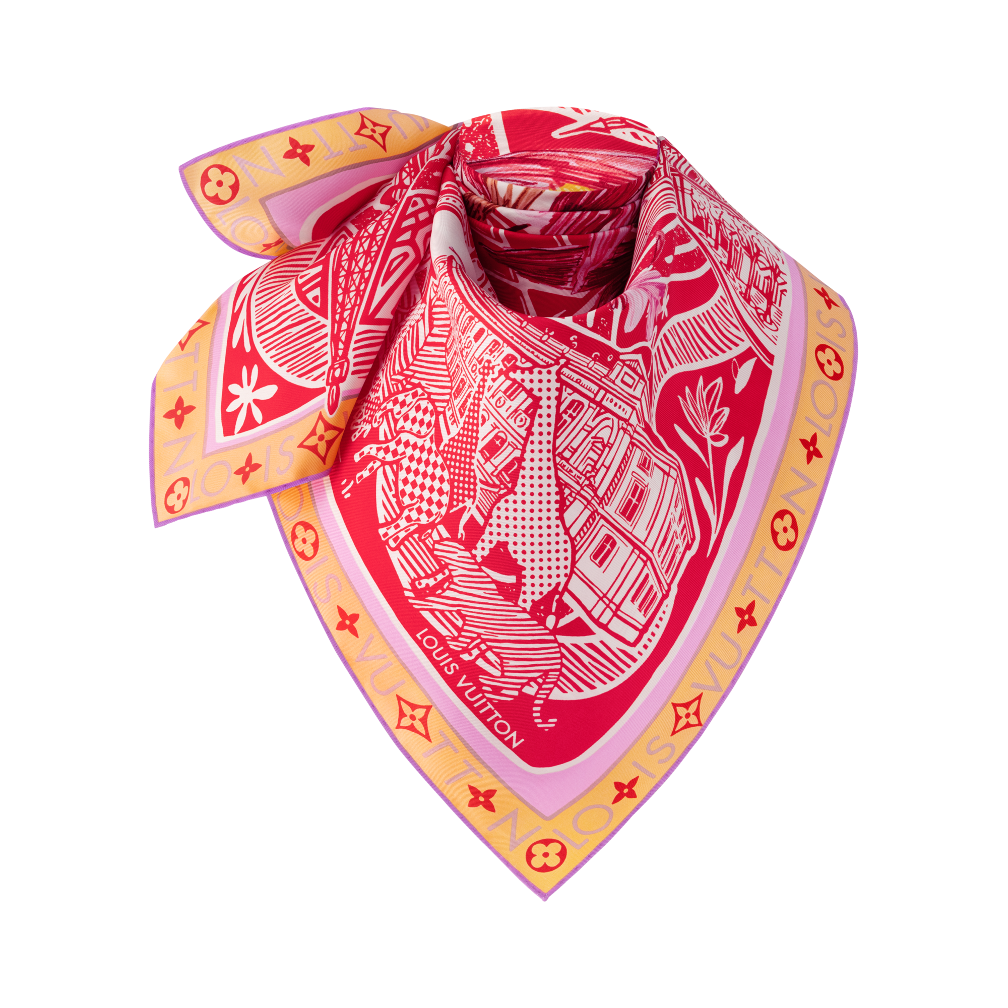 S00 Accessories Silk Squares and Bandeaus  Jardin Des Plantes Square 90 | Louis Vuitton ® (Product zoom)