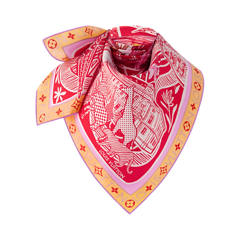 S00 Accessories Silk Squares and Bandeaus Jardin Des Plantes Square 90 | Louis Vuitton ® (Product zoom)