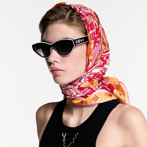 S00 Accessories Silk Squares and Bandeaus Jardin Des Plantes Square 90 | Louis Vuitton ® (Product zoom)