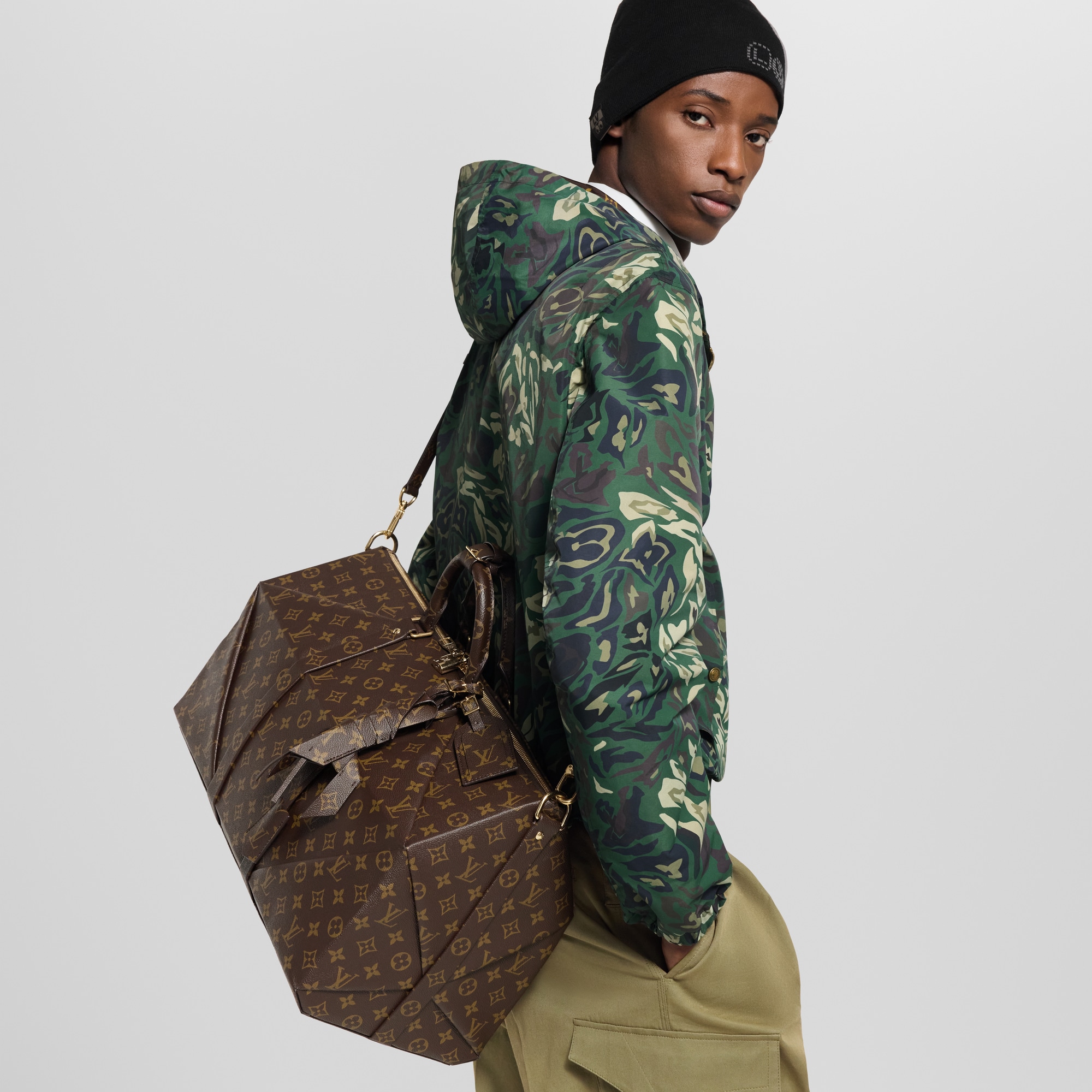 Autres Cuirs Monogram Travel Rolling Luggage Keepall 50 | Louis Vuitton ® (Product zoom)