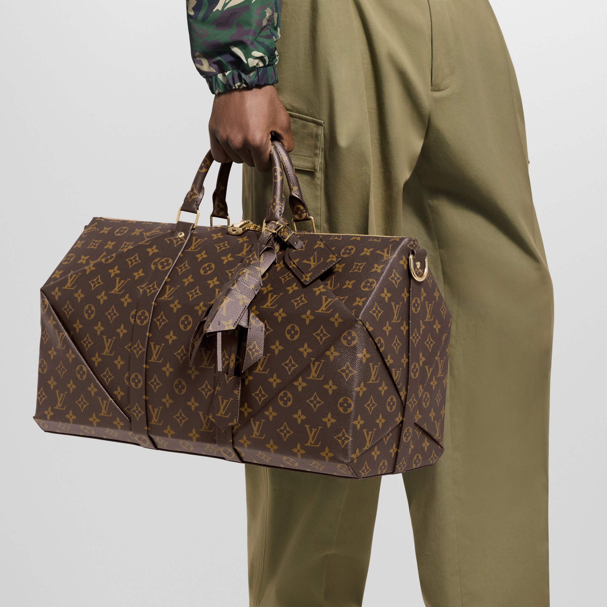 Autres Cuirs Monogram Travel Rolling Luggage Keepall 50 | Louis Vuitton ® (Product zoom)