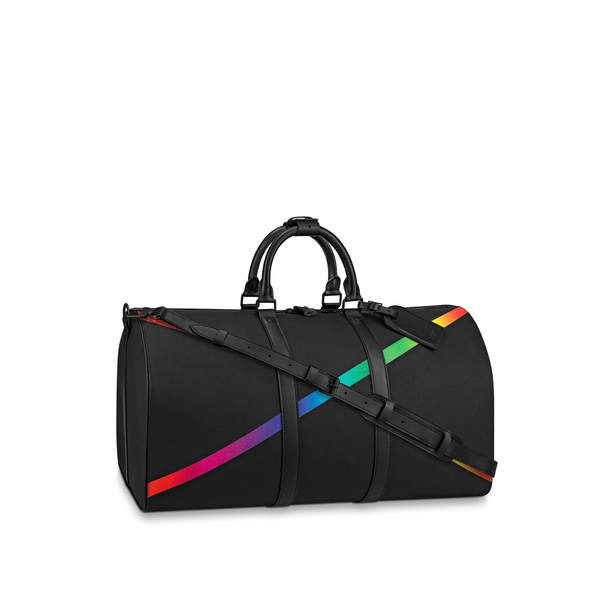 louis vuitton black keepall bandouliere bag