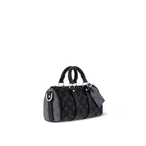 Monogram Eclipse Bags All Bags Keepall Bandoulière 25 | Louis Vuitton ® (Product zoom)