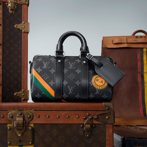 Monogram Eclipse Bags All Bags Keepall Bandoulière 25 | Louis Vuitton ®