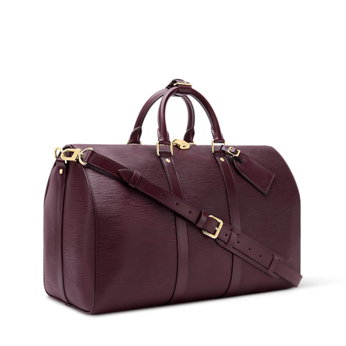 Epi Leather Travel Bags and Rolling Luggage Travel Bags Keepall Bandoulière 45 | Louis Vuitton ® (Product zoom)