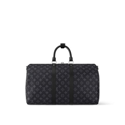 Monogram Eclipse Travel Travel Bags Keepall Bandoulière 45 | Louis Vuitton ® (Product zoom)