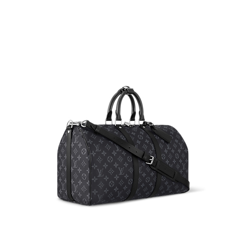 Monogram Eclipse Travel Travel Bags Keepall Bandoulière 45 | Louis Vuitton ® (Product zoom)