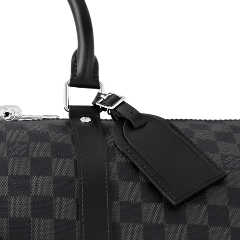 Damier Graphite Canvas Travel All Luggage and Accessories Keepall Bandoulière 45 | Louis Vuitton ® (Product zoom)