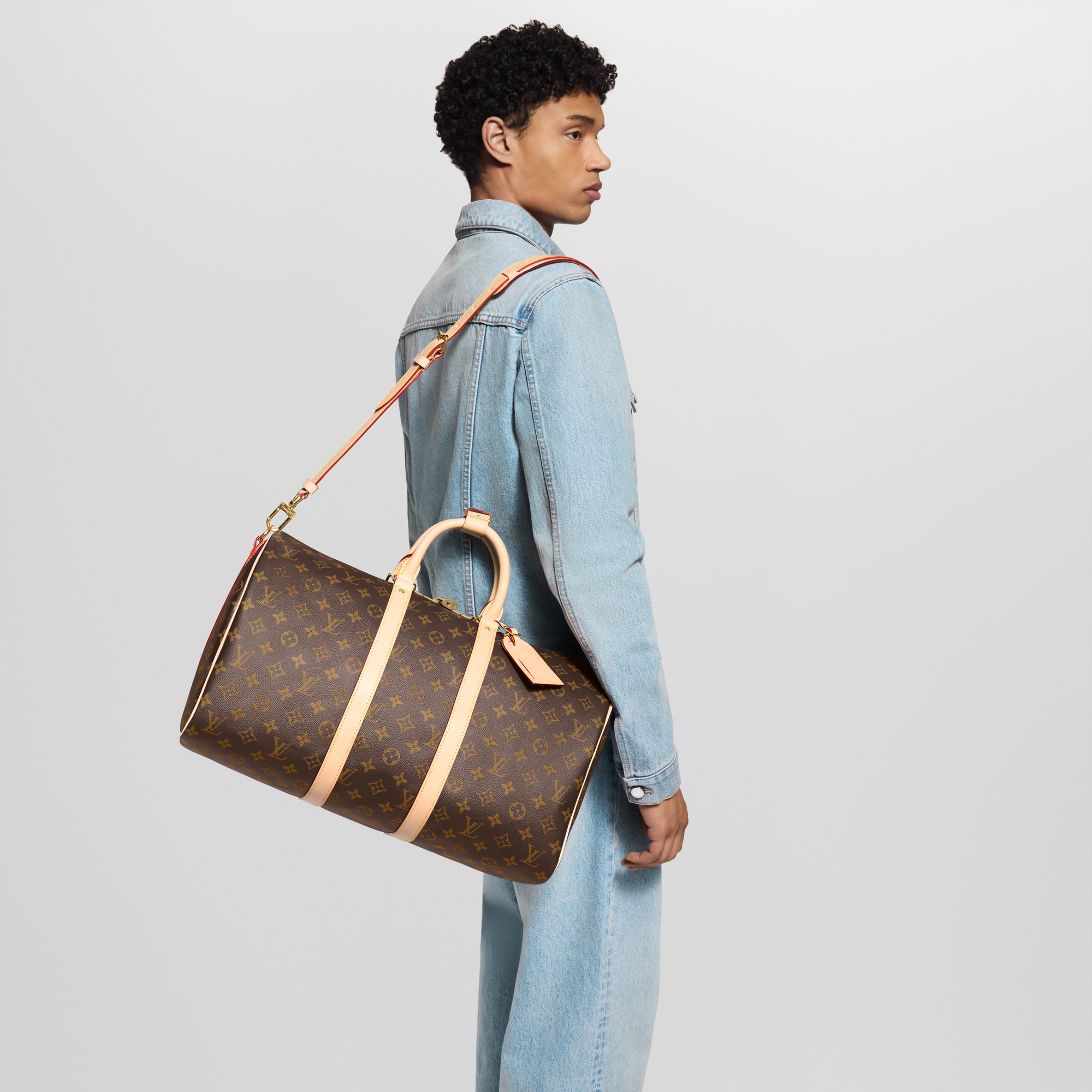 Monogram Personalization Travel Personalization Keepall Bandoulière 45 Mon Monogram | Louis Vuitton ® (Product zoom)