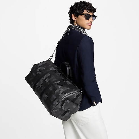 Damoflage Men's Bags LV Icons Keepall Bandoulière 50 | Louis Vuitton ® (Product zoom)