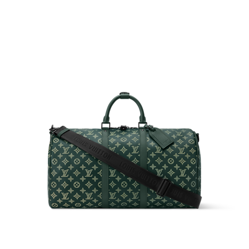 Monogram Shadow Men's Bags LV Icons Keepall Bandoulière 50 | Louis Vuitton ® (Product zoom)