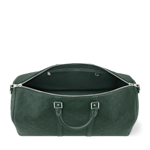 Taurillon Monogram Travel Travel Bags Keepall Bandoulière 50 | Louis Vuitton ® (Product zoom)