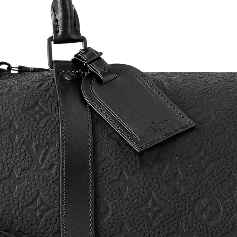 Monogram Taurillon Leather Travel Bags and Rolling Luggage Travel Bags Keepall Bandoulière 50 | Louis Vuitton ® (Product zoom)
