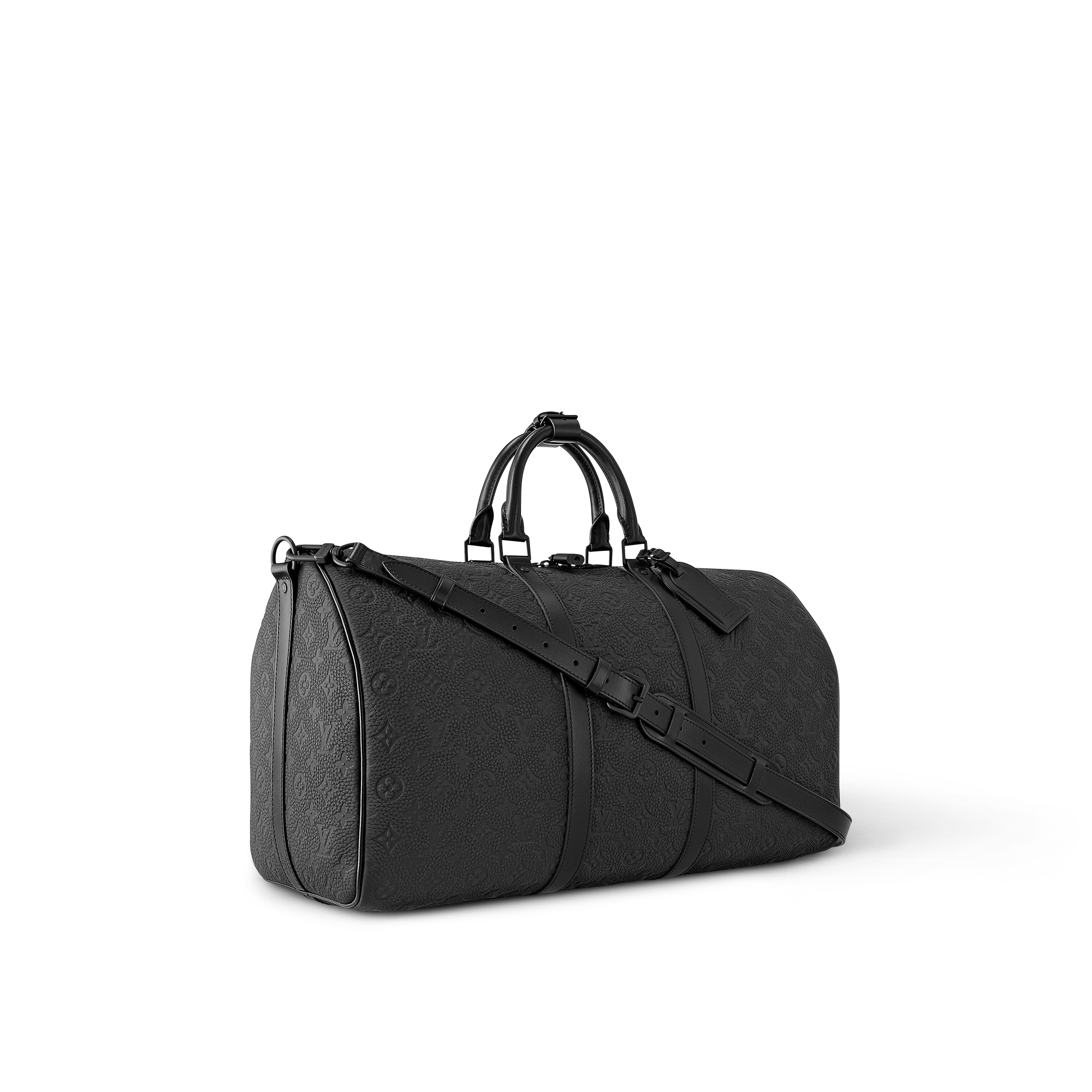 Monogram Taurillon Leather Travel Bags and Rolling Luggage Travel Bags Keepall Bandoulière 50 | Louis Vuitton ® (Product zoom)