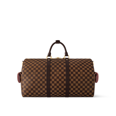 Damier Ebene Men's Bags LV Icons Keepall Bandoulière 50 | Louis Vuitton ® (Product zoom)