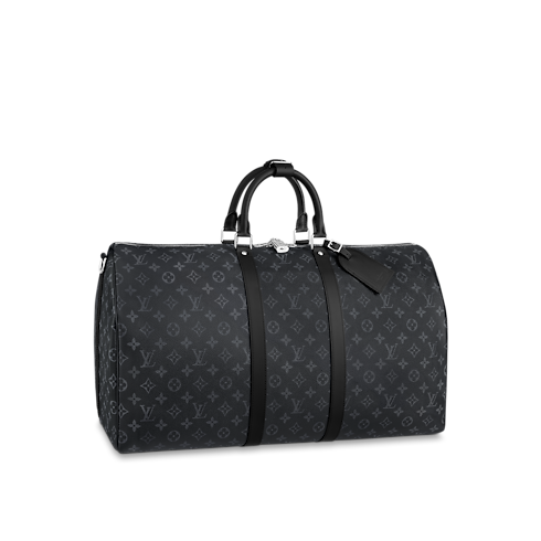 Monogram Eclipse Travel Travel Bags Keepall Bandoulière 55 | Louis Vuitton ® (Product zoom)