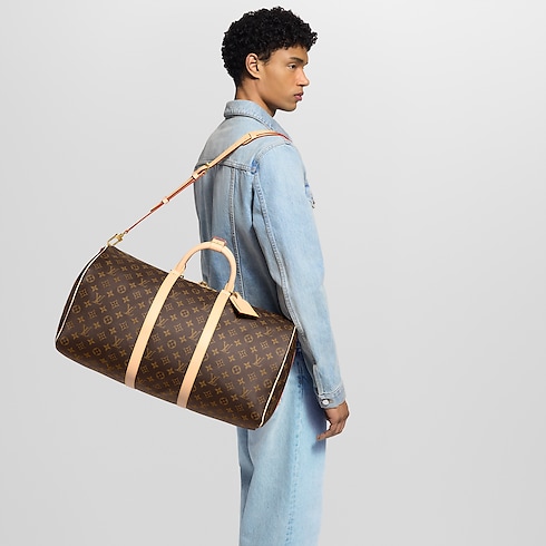 Monogram Personalization Travel Personalization Keepall Bandoulière 55 Mon Monogram | Louis Vuitton ® (Product zoom)