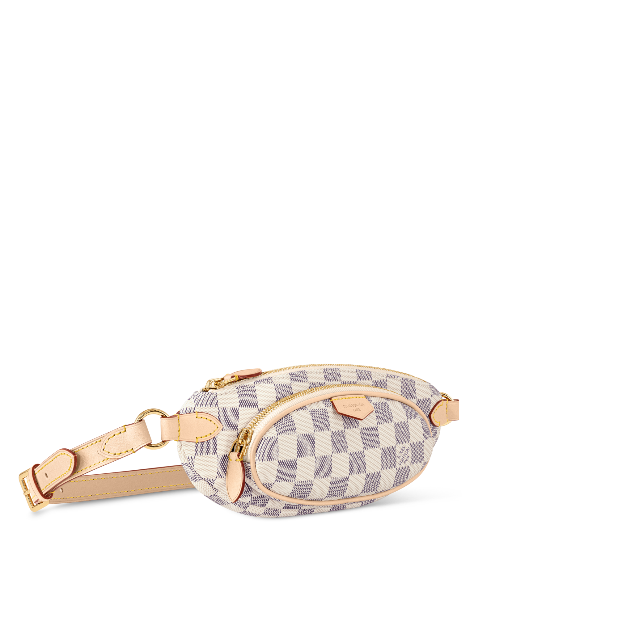 Damier Azur Small Leather Goods Wallets on Chain and Nano Bags Keepit | Louis Vuitton ® (Product zoom)