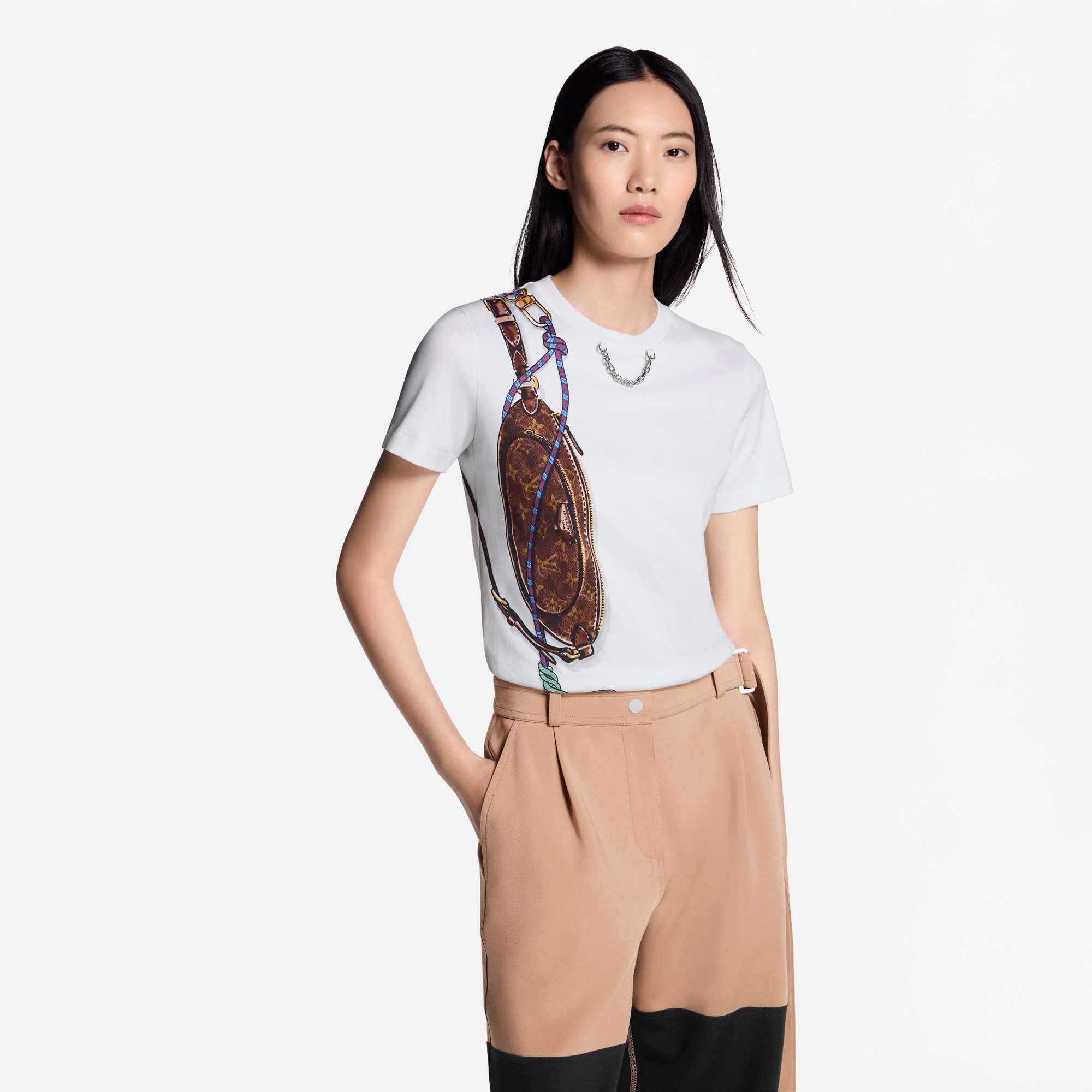  Ready-to-Wear Tops Keepit Print T-Shirt | Louis Vuitton ® (Product zoom)