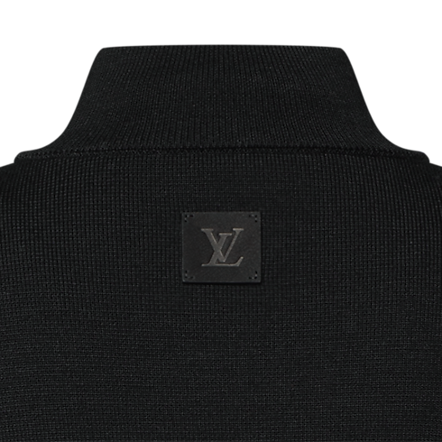 Ready-to-Wear All Ready-to-Wear Knit Blouson With Leather Bands | Louis Vuitton ® (Product zoom)