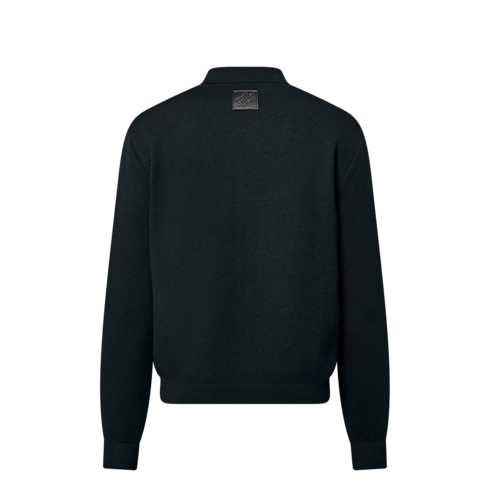 Ready-to-Wear Coats and Outerwear Knit Blouson With Leather Details | Louis Vuitton ® (Product zoom)