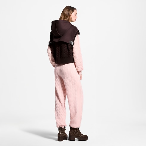 Ready-to-Wear Coats and Jackets Knit Insert Zip-Up Gilet | Louis Vuitton ® (Product zoom)