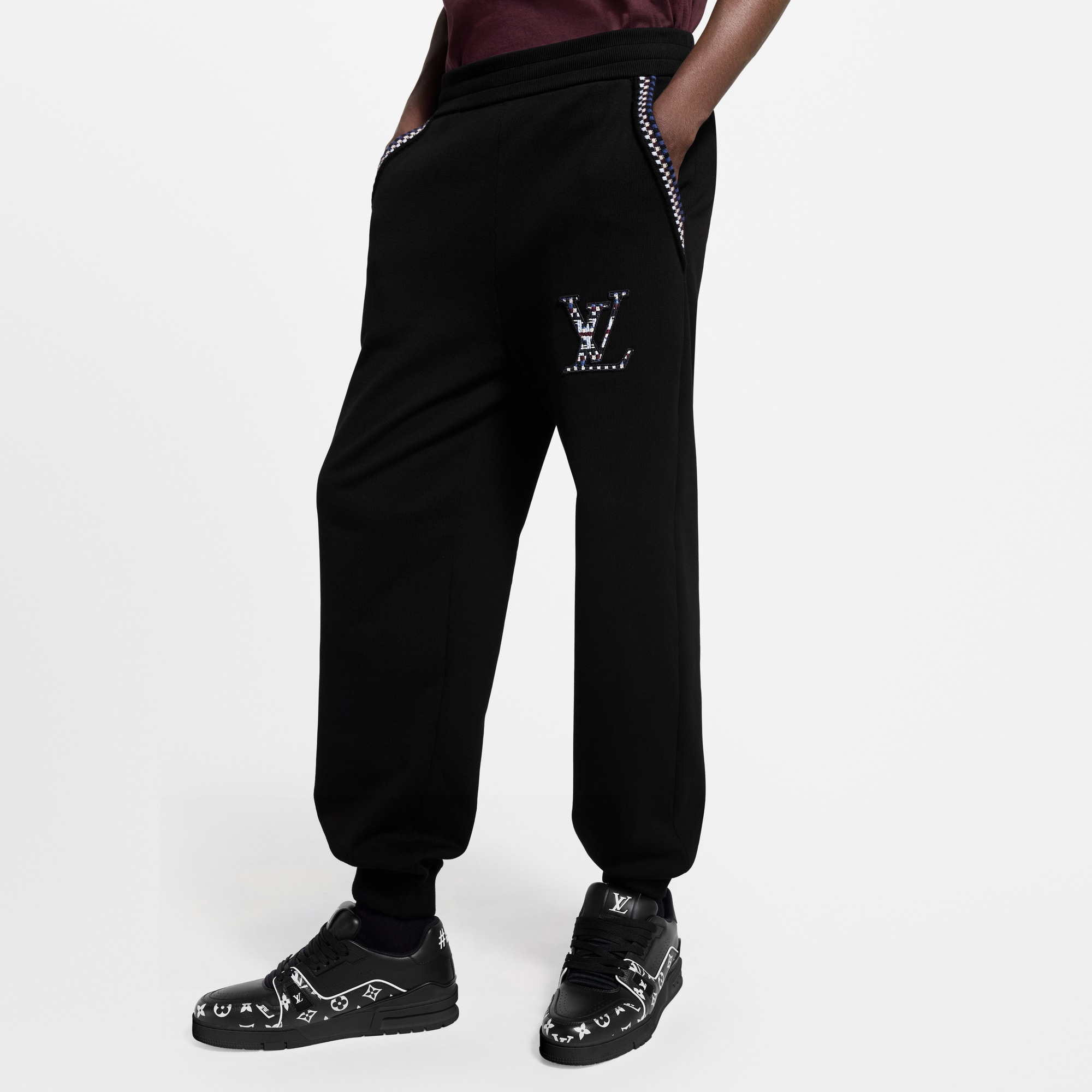  Ready-to-Wear All Ready-to-Wear Knit Track Pants | Louis Vuitton ® (Product zoom)