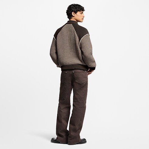 Ready-to-Wear All Ready-to-Wear Knitted Cotton Jacquard Bomber | Louis Vuitton ® (Product zoom)