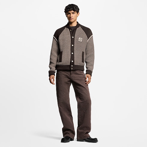 Ready-to-Wear All Ready-to-Wear Knitted Cotton Jacquard Bomber | Louis Vuitton ® (Product zoom)