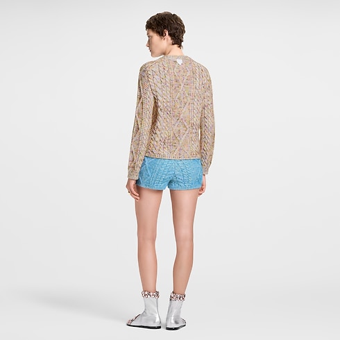 Ready-to-Wear Knitwear Knitted Flower Front Pullover | Louis Vuitton ® (Product zoom)