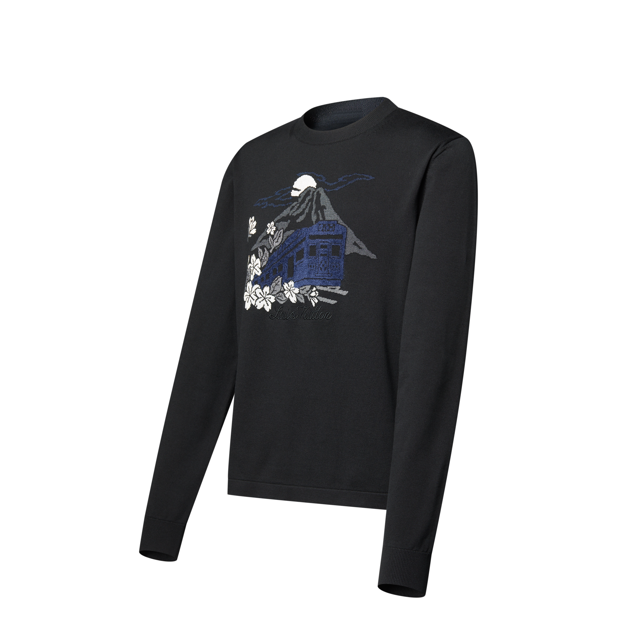 Knitted Long-Sleeved Crewneck