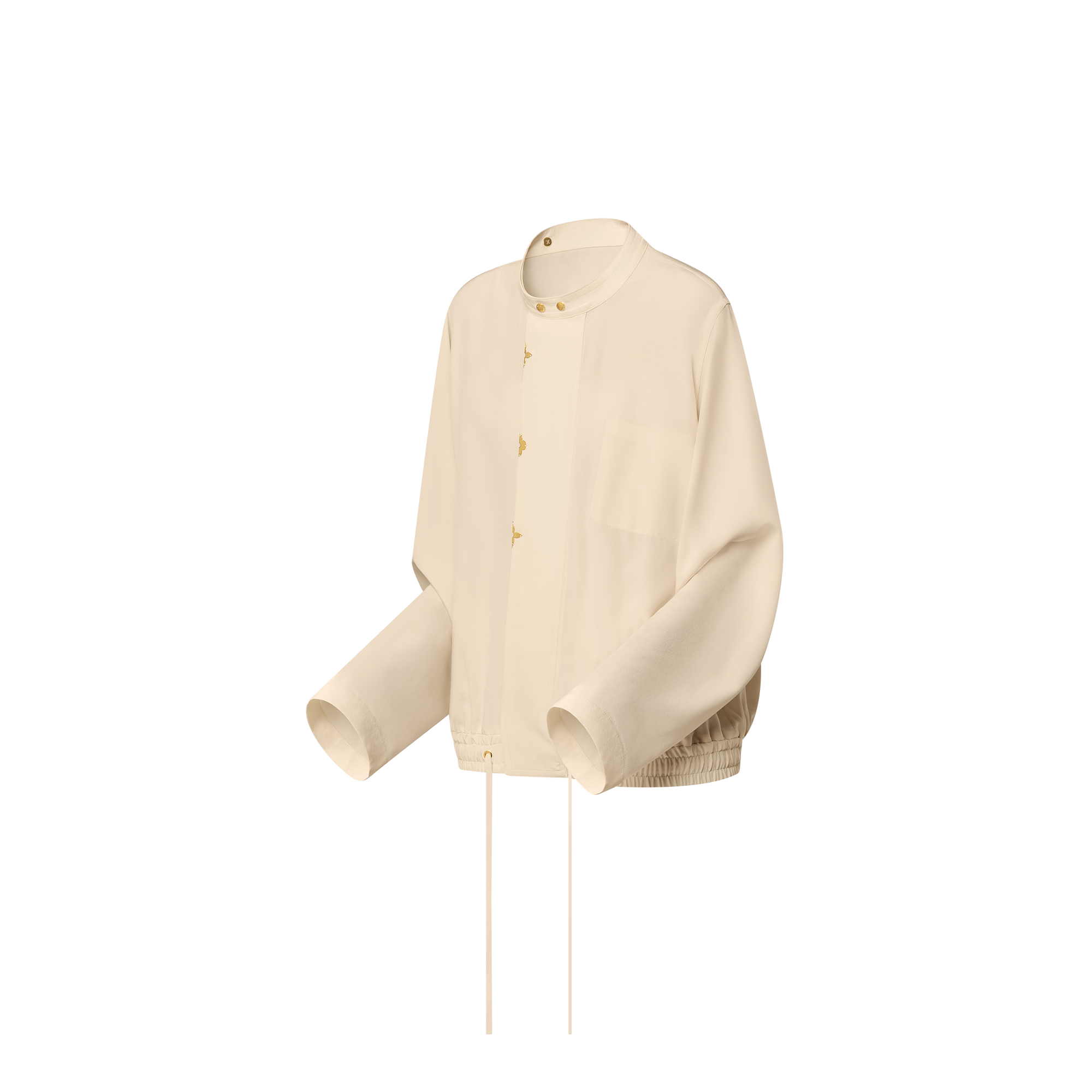 Ready-to-Wear Tops L/S Blouse With Butonned Mao Collar | Louis Vuitton ® (Product zoom)
