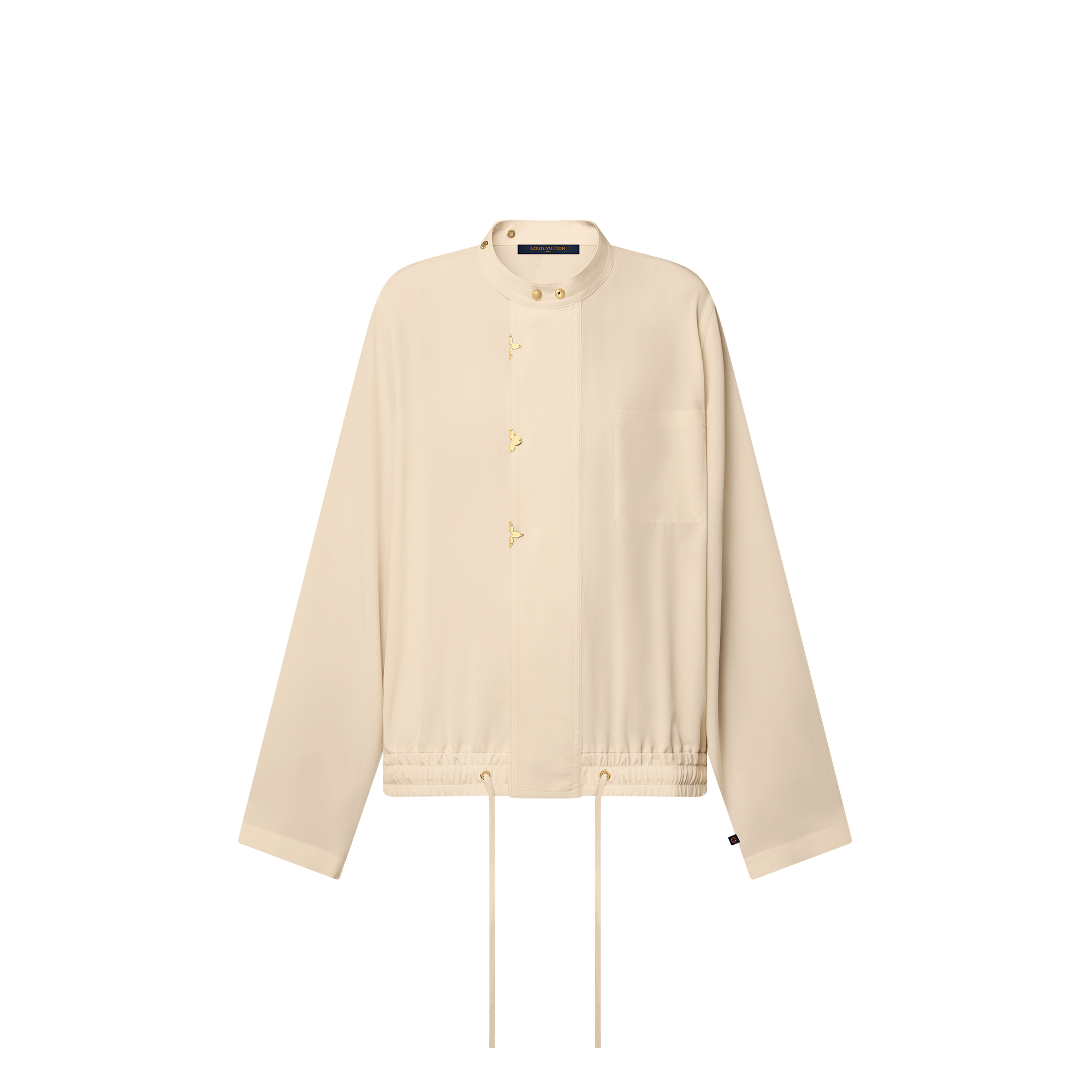  Ready-to-Wear Tops L/S Blouse With Butonned Mao Collar | Louis Vuitton ® (Product zoom)
