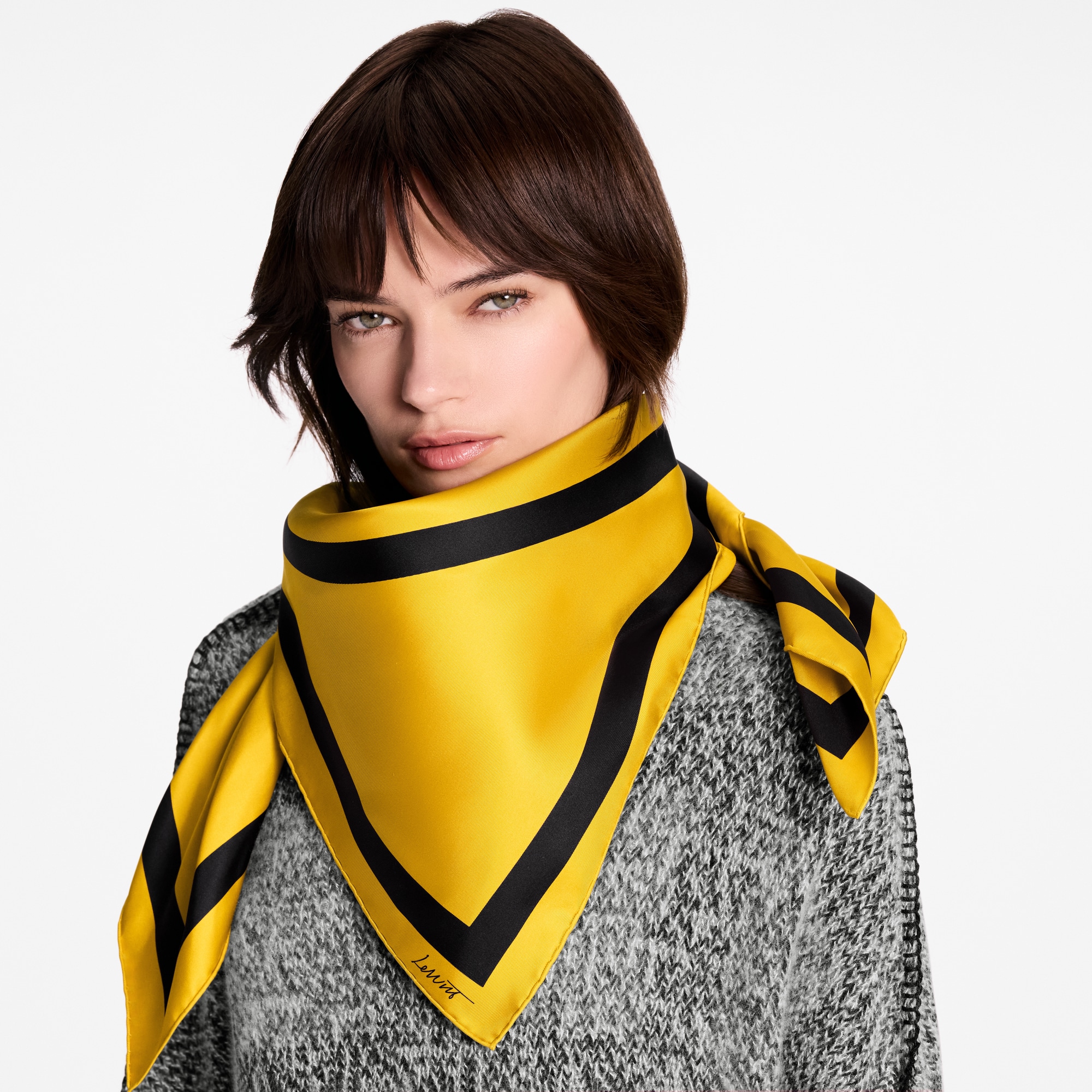 S00 Accessories Silk Squares and Bandeaus  La Terre Est Ronde By Sol Lewitt Square 90 | Louis Vuitton ® (Product zoom)