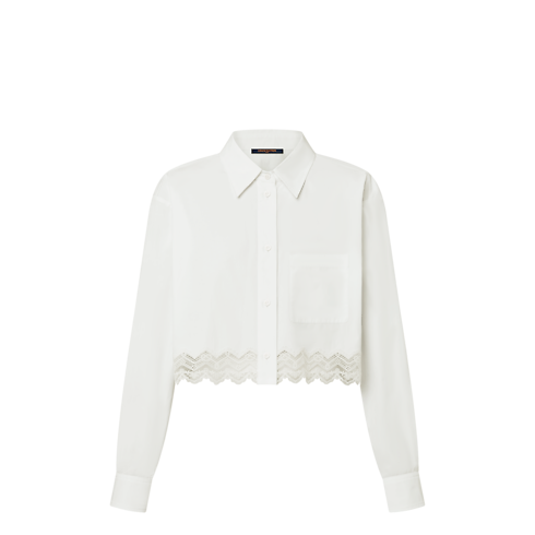 Ready-to-Wear Tops Lace Trim Shirt | Louis Vuitton ® (Product zoom)